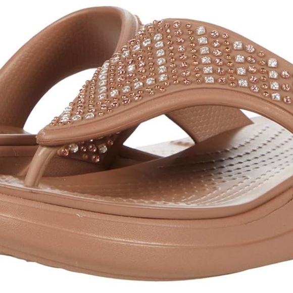 CROCS Shoes - CROCS Brown Embellished Women's Sandals